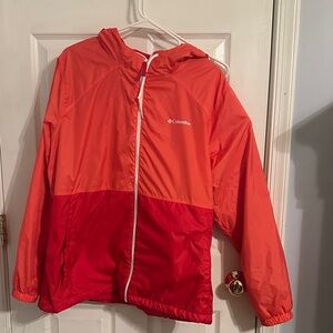 Columbia Two-Tone Red and Orange Jacket
